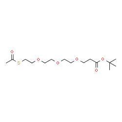 S-acetyl-PEG3-Boc Structure