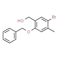 [2-(Benzyloxy)-5-bromo-4-methylphenyl]methanol structure