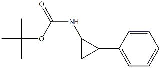 tert-Butyl ((1R,2S)-2-phenylcyclopropyl)carbamate Structure
