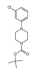 tert-butyl 4-(3-chlorophenyl)piperazine-1-carboxylate结构式