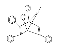 1,2,3,4,5-pentaphenyl-7,7-dimethyl-7-silanorbornadiene结构式