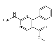 ethyl 2-hydrazino-4-phenylpyrimidine-5-carboxylate Structure