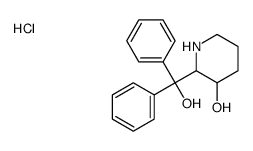 2-[hydroxy(diphenyl)methyl]piperidin-3-ol,hydrochloride结构式