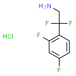 2-(2,4-二氟苯基)-2,2-二氟乙胺盐酸盐结构式