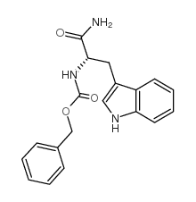 N-苄氧羰基-L-色氨酰胺结构式