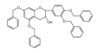 (2R-trans)-2-[3,4-bis(phenylmethoxy)phenyl]-3,4-dihydro-5,7-bis(phenylmethoxy)-2H-1-benzopyran-3-ol structure