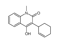 3-cyclohex-2-enyl-4-hydroxy-1-methylquinolin-2(1H)-one结构式