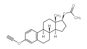 乙炔雌二醇17-醋酸酯结构式