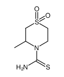 4-Thiomorpholinecarboxamide,3-methylthio-,1,1-dioxide (8CI)结构式
