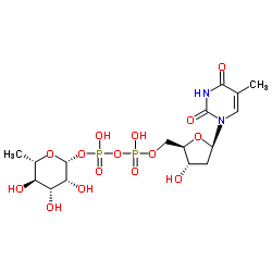 Thymidine diphosphate-L-rhamnose结构式