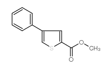 4-苯基噻吩-2-甲基羧酸盐结构式