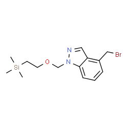 4-(Bromomethyl)-1-{[2-(trimethylsilyl)ethoxy]methyl}-1H-indazole结构式