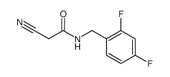 2-Cyano-N-(2,4-difluoro-benzyl)-acetamide Structure