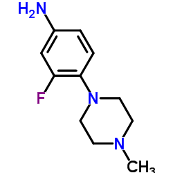 3-Fluoro-4-(4-methyl-1-piperazinyl)aniline Structure