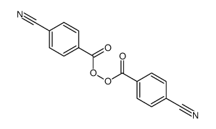 (4-cyanobenzoyl) 4-cyanobenzenecarboperoxoate结构式