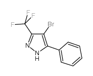 4-溴-5-苯基-3-三氟甲基吡唑结构式