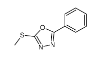 2-甲硫基-5-苯基-1,3,4-二唑结构式