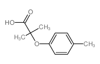 2-甲基-2-(4-甲基苯氧基)丙酸结构式