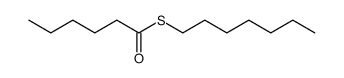 Hexanethioic acid S-heptyl ester结构式