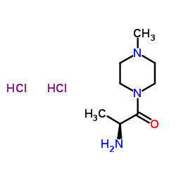 (S)-2-Amino-1-(4-Methyl-1-piperazinyl)-1-propanone 2HCl结构式
