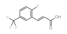 2-fluoro-5-(trifluoromethyl)cinnamic acid Structure
