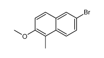 6-bromo-2-methoxy-1-methylnaphthalene Structure