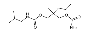 1-Carbamoyl-2-methyl-2-propyl-3-isobutylcarbamoyloxy-propan结构式