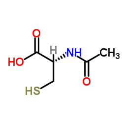 (S)-2-乙酰氨基-3-巯基丙酸结构式