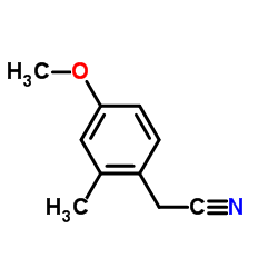4-甲氧基-2-甲基苯乙腈结构式