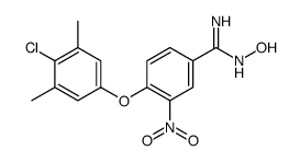 4-(4-chloro-3,5-dimethylphenoxy)-N'-hydroxy-3-nitrobenzenecarboximidamide Structure