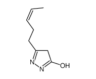 3H-Pyrazol-3-one,2,4-dihydro-5-(3-pentenyl)- (9CI) picture