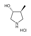 rel-(3R,4S)-4-甲基吡咯烷-3-醇盐酸盐结构式