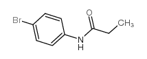 N-(4-溴苯基)丙酰胺结构式