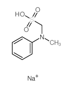 Methanesulfonic acid,1-(methylphenylamino)-, sodium salt (1:1) Structure