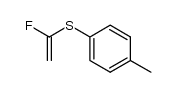1-p-Tolyl-mercapto-1-fluoro-aethylen结构式