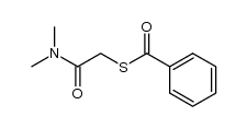 S-benzoyl-mercaptoacetic acid N,N-dimethylamide Structure