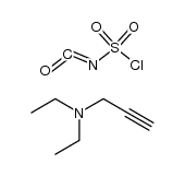sulfurisocyanatidic chloride compound with N,N-diethylprop-2-yn-1-amine (1:1)结构式