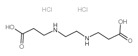 ETHYLENEDIAMINE-N,N'-DIPROPIONIC ACID DIHYDROCHLORIDE Structure