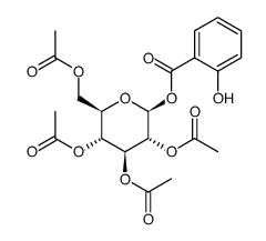2,3,4,6-Tetra-O-acetyl-b-D-glucopyranosyl Salicylate结构式