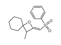 2-benzenesulfonylmethylene-3-methyl-1-oxa-spiro[3.5]nonane结构式
