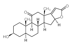Pregn-17(20)-en-21-oic acid, 3,16-dihydroxy-11-oxo-, gamma-lactone, (3-beta,5-alpha,16-beta)- Structure