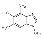 1,5,6-三甲基-1H-苯并咪唑-4-胺结构式