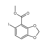 methyl 5-iodobenzo[d][1,3]dioxole-4-carboxylate结构式