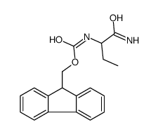 9H-fluoren-9-ylmethyl N-(1-amino-1-oxobutan-2-yl)carbamate结构式