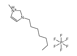 1-Heptyl-3-methylimidazolium hexafluorophosphate结构式