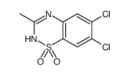 6,7-dichloro-3-methyl-4H-1λ6,2,4-benzothiadiazine 1,1-dioxide结构式
