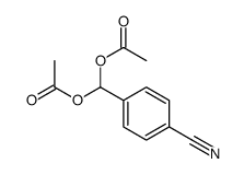 [acetyloxy-(4-cyanophenyl)methyl] acetate结构式