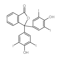 3,3-bis(4-hydroxy-3,5-diiodophenyl)phthalide structure