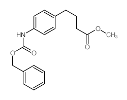 Methyl-4-(p-(benzyloxycarbonylamino)-phenyl)butyrate Structure