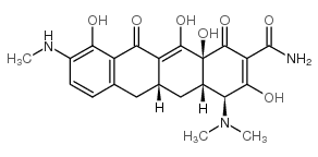 7-单去甲基二甲胺四环素结构式